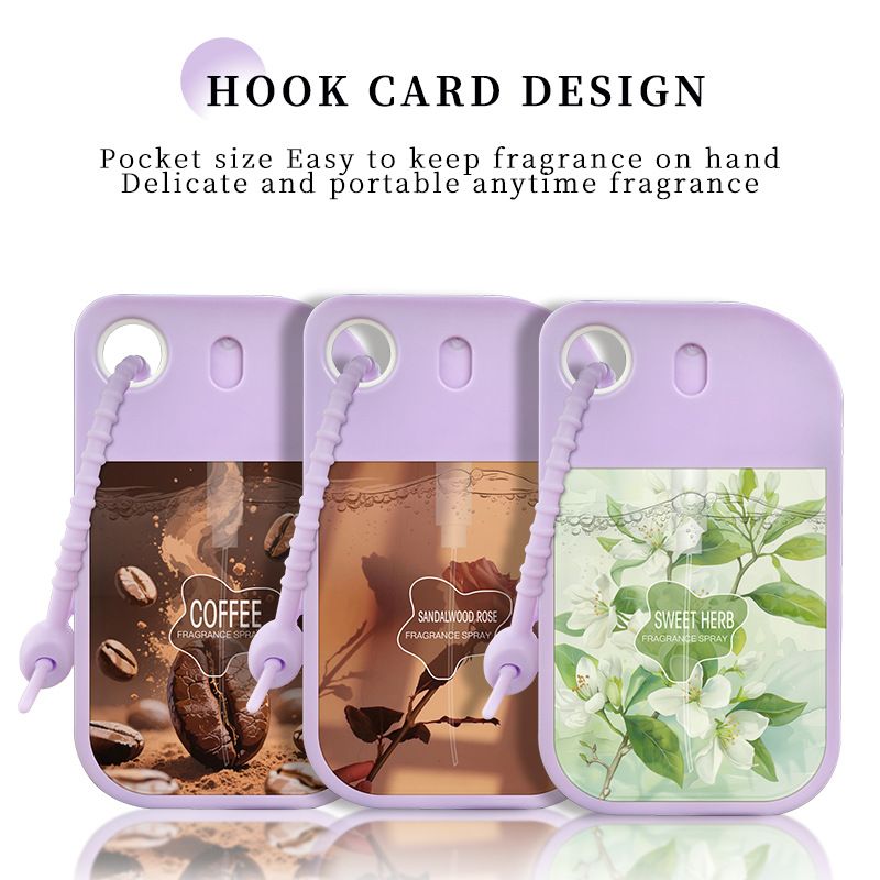 【Clearance Sale】Hydrating Hand Sanitizer Spray with Keychain Travel Size Scented Hand Sanitizer Spray Portable Pocket for Purse Backpack Outdoor Travel Adults Office Staff Teacher Nurse