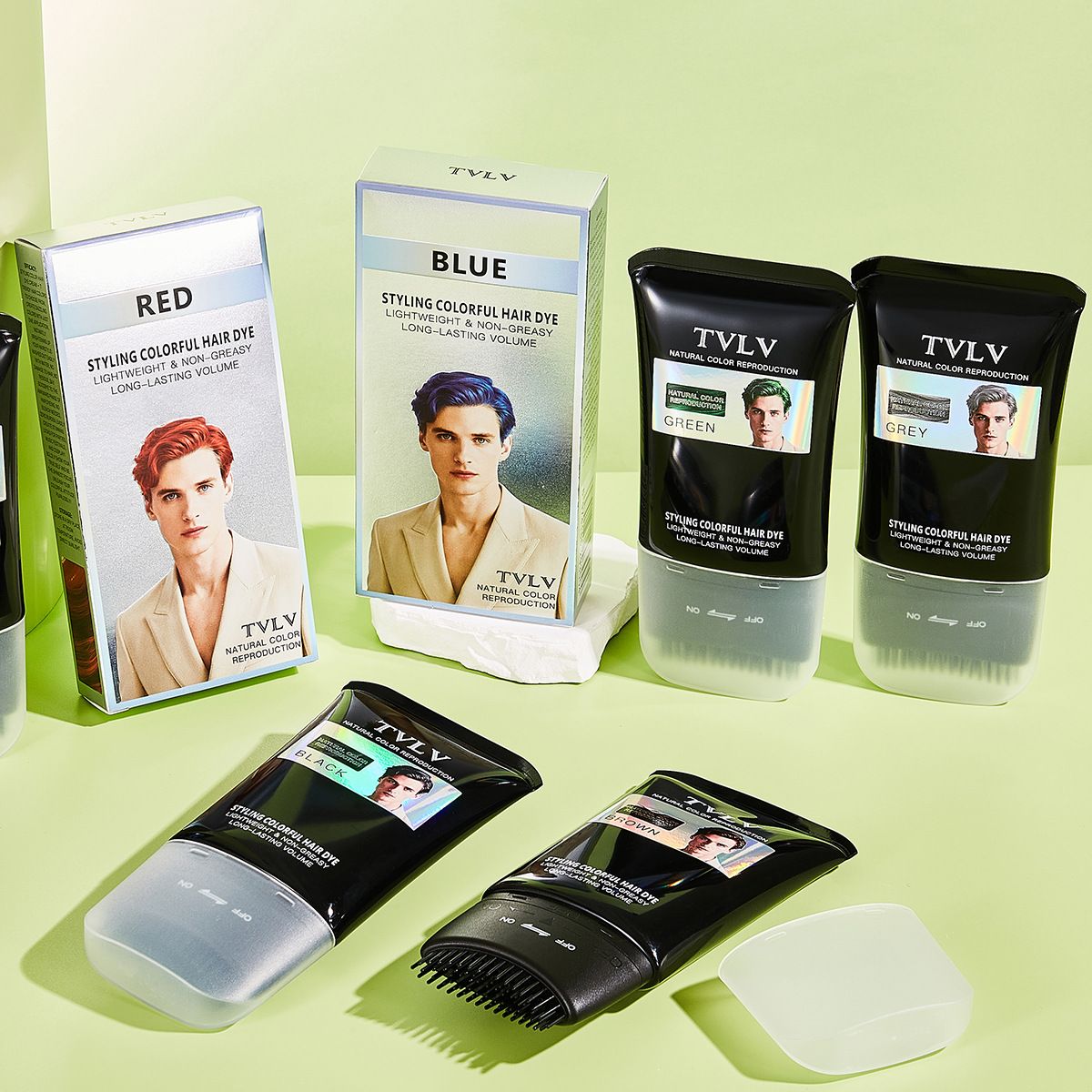 【Clearance Sale】Hair Coloring Comb, 120g Safe Hair Coloring Root Touch-Up, Waterproof Practical Hair Coloring Applicator Comb Covers Gray Hair, Gray Hair Coloring Brush Combs