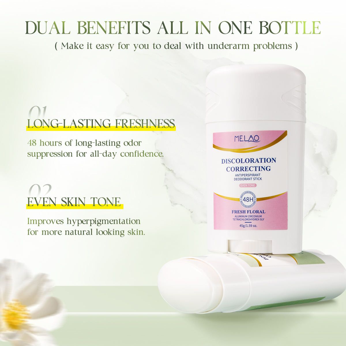 【Clearance Sale】Whole Body Deodorant Stick,Mini Deodorant,Solid Perfumes For Women,Fresh Long Lasting Fragrance,Multi-Use Odour Control,Natural Formula For Sensitive Skin,For Excessive Sweating