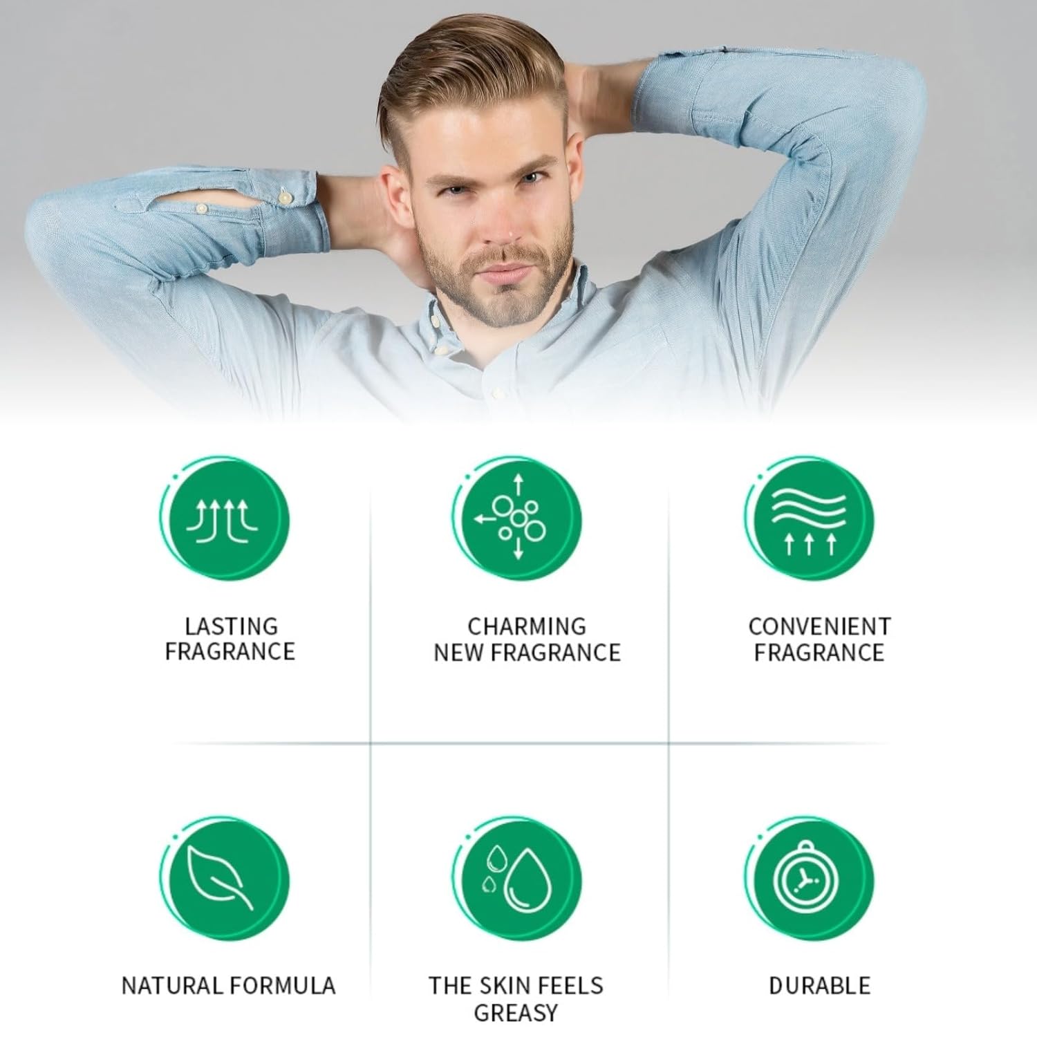 【Clearance Sale】Men's Antiperspirant Deodorant Stick, 48-Hour Sweat & Odor Protection Antiperspirant for Men, Long-lasting Solid Antiperspirant Balm for All Day Underarm Sweat and Odor Protection