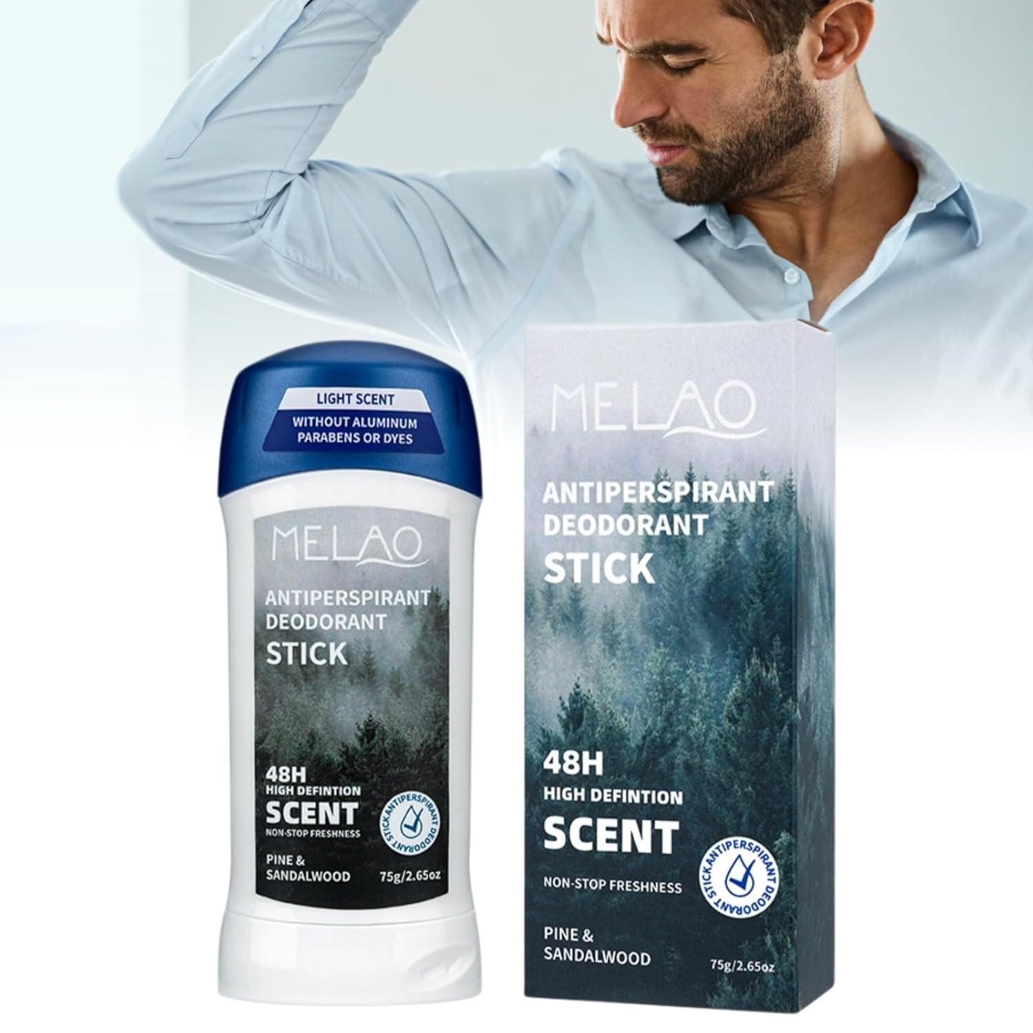 【Clearance Sale】Men's Antiperspirant Deodorant Stick, 48-Hour Sweat & Odor Protection Antiperspirant for Men, Long-lasting Solid Antiperspirant Balm for All Day Underarm Sweat and Odor Protection