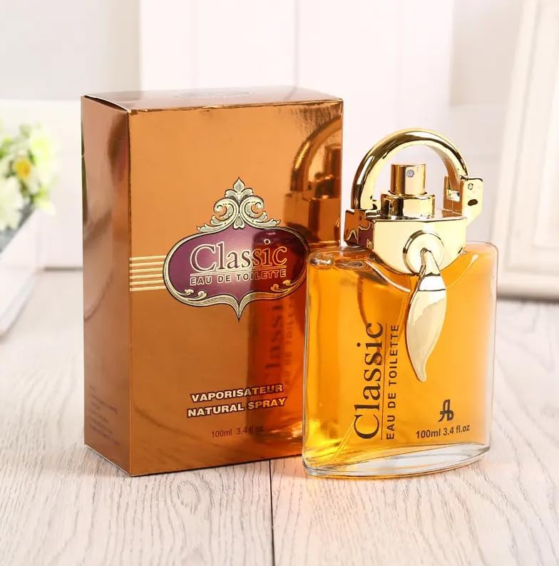 Elegant Men'S Perfume, Sultan Amber Perfume Spray - 100ml/3.4oz Eau de Toilette with Classic Golden Oil, Long-Lasting And Elegant Scent, Intense, Refreshing and Floral, Ideal for Daily Wear