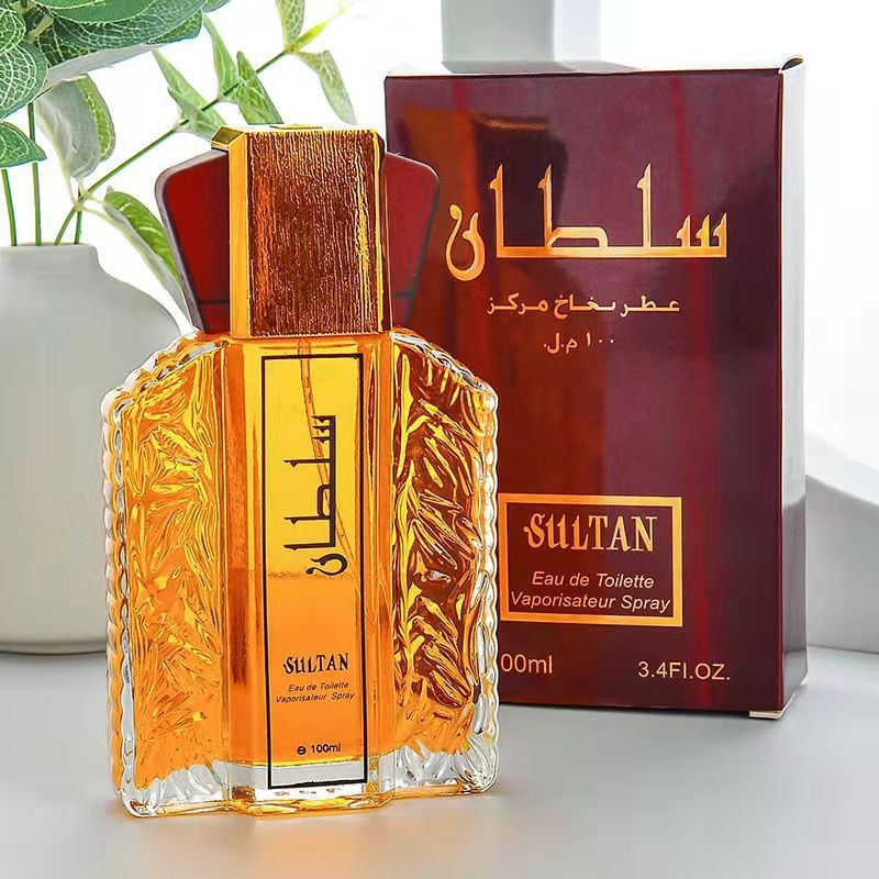 100ML Dubai Men's Perfume - Elegant Long Lasting Scent, Dubai Sultan Gold Fragrances Fragrances Oil, Unique Halal Toilette Perfumes, Arabian Retro Perfumes for Men More Attractive