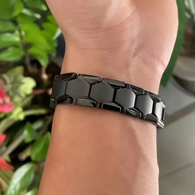 【Clearance Sale】A Stylish Bracelet Made of Magnetic Titanium Alloy for Men, Featuring Waterproof And Durable Black Retro Sports Design, Perfect for Everyday Use And Special Events, a Trendy Accessory