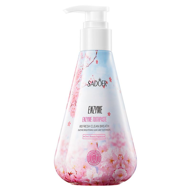 【Clearance Sale】SADOER Toothpaste with Easy-Press Pump, Hands-Free Dispenser for Countertop, No-Mess & Hygienic, Perfect for Family Use, Travel-Friendly,220g