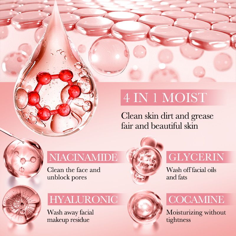 【Clearance Sale】SADOER 4-in-1 Multi-effect Facial Cleanser for Pore Purification and Cleansing,Travel Size with Sensitive Skin and Acne Makeup Removing Amino Acid Cleansing