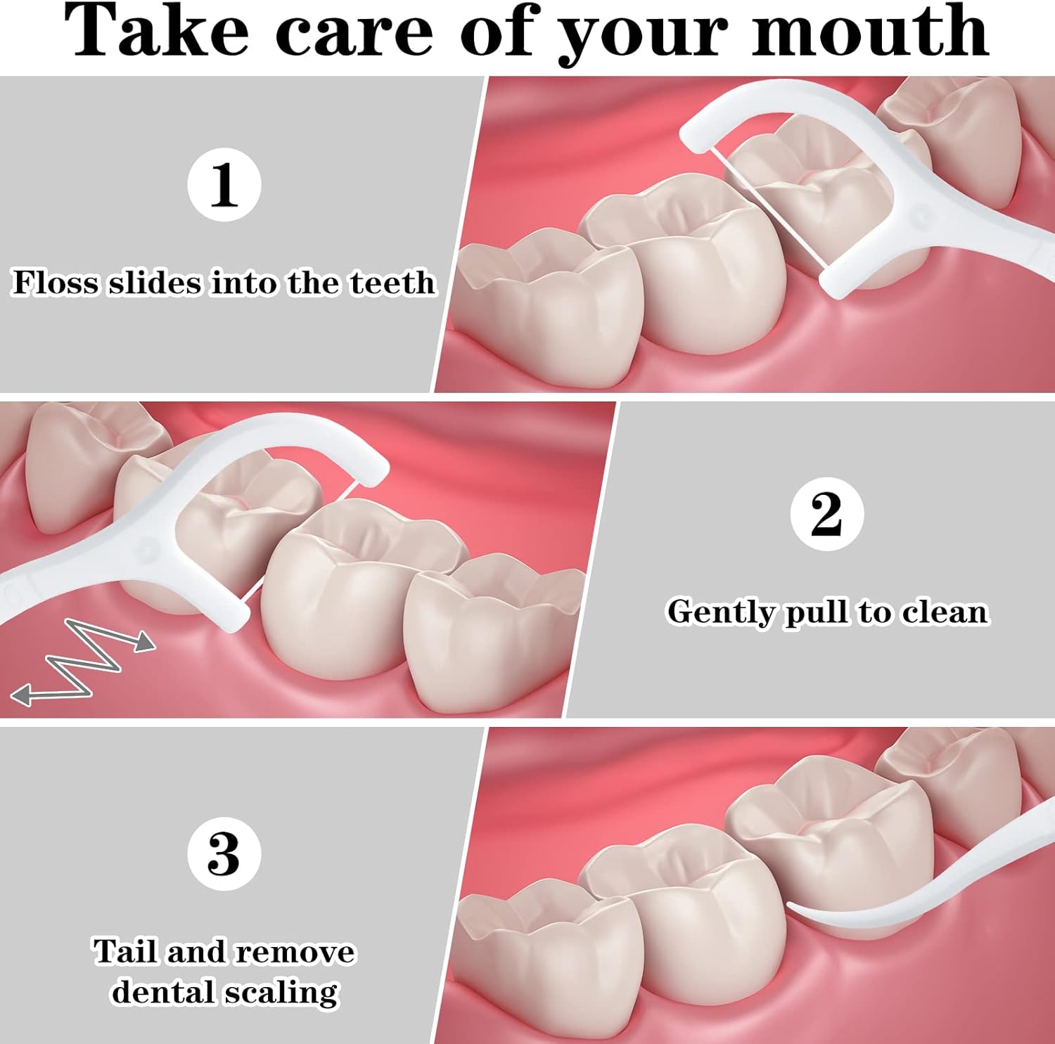 【Clearance Sale】Dental Floss Dispenser, 100Pcs Floss Pick Holder Automatic Floss Pick Boxes Reusable Flosser Organiser Case Clean Flossers Toothpicks Replacement Teeth Cleaning(100 pcs in Bag or Box)