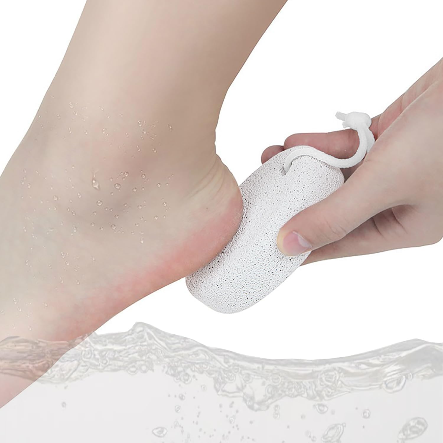 【Clearance Sale】Pumice Stone 2 Pcs - Foot Pumice Stone for Feet Hard Skin Remover, Foot Scrubber Stone for Dead Skin, Calluses and Corns