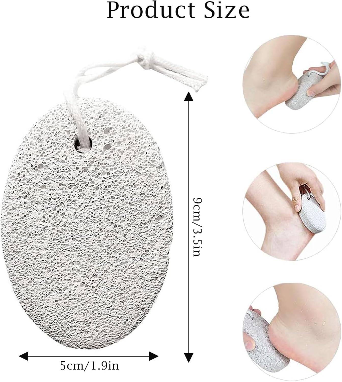 【Clearance Sale】Pumice Stone 2 Pcs - Foot Pumice Stone for Feet Hard Skin Remover, Foot Scrubber Stone for Dead Skin, Calluses and Corns