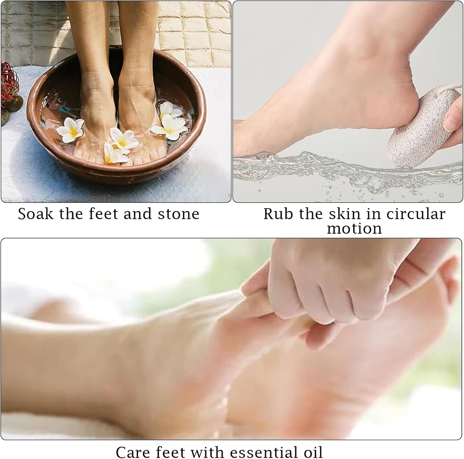 【Clearance Sale】Pumice Stone 2 Pcs - Foot Pumice Stone for Feet Hard Skin Remover, Foot Scrubber Stone for Dead Skin, Calluses and Corns