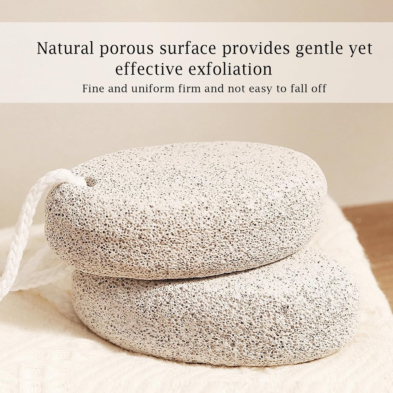 【Clearance Sale】Pumice Stone 2 Pcs - Foot Pumice Stone for Feet Hard Skin Remover, Foot Scrubber Stone for Dead Skin, Calluses and Corns