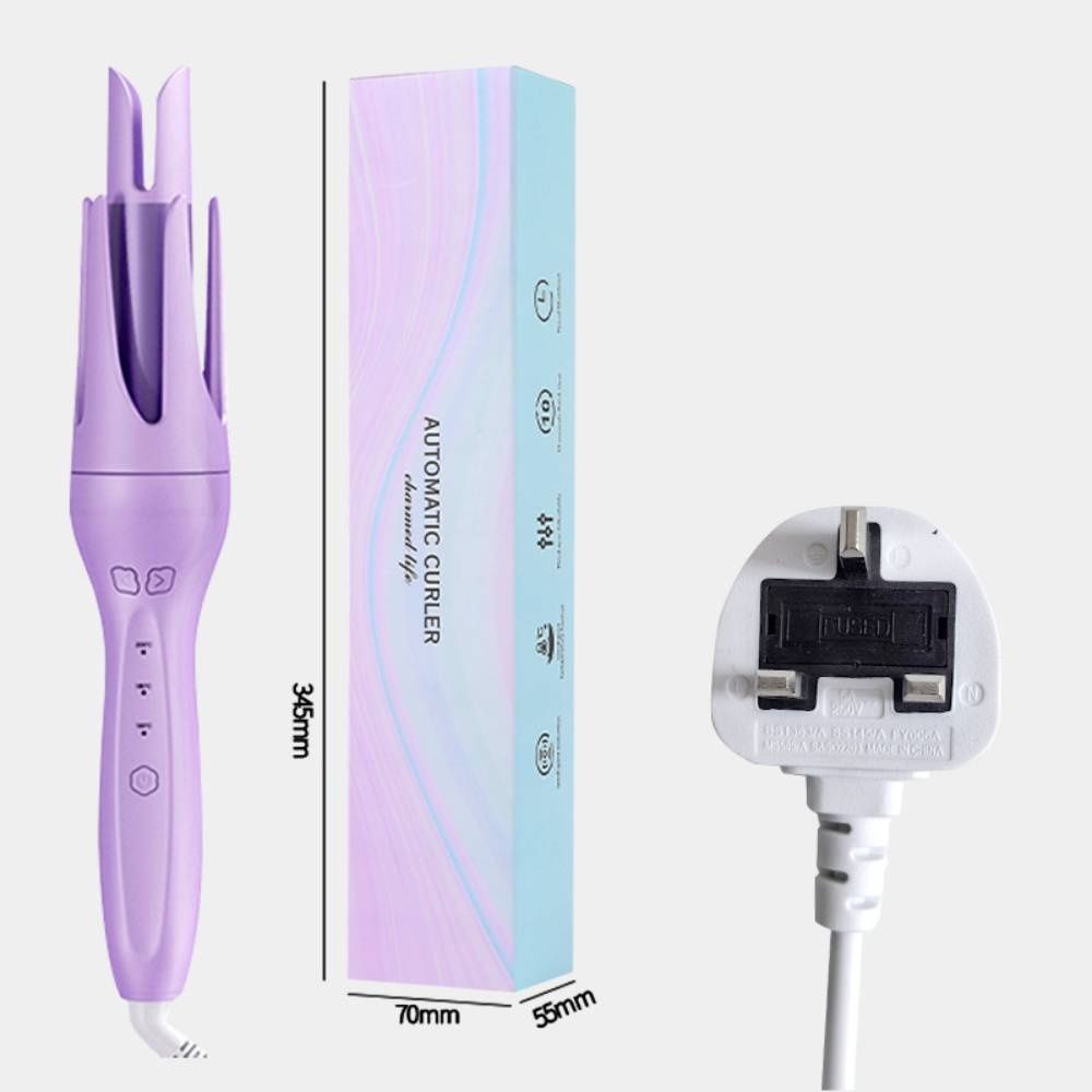 【Clearance Sale】28mm Rotating Curling Iron for Effortless Waves and Beach Curls, Auto Hair Curler with  3 Temperature, Fast Heating for Hair Styling