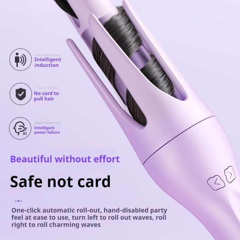 【Clearance Sale】28mm Rotating Curling Iron for Effortless Waves and Beach Curls, Auto Hair Curler with  3 Temperature, Fast Heating for Hair Styling
