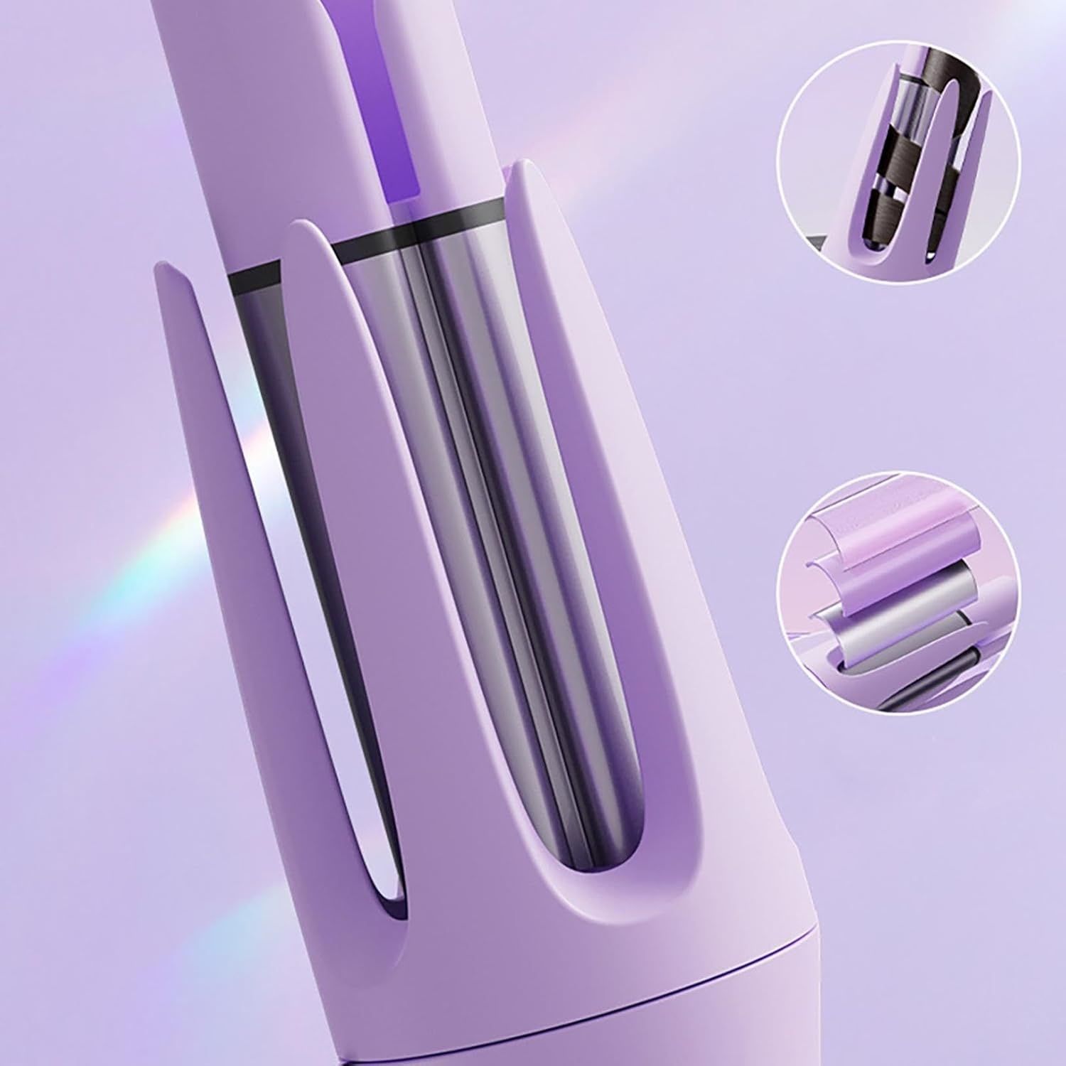 【Clearance Sale】28mm Rotating Curling Iron for Effortless Waves and Beach Curls, Auto Hair Curler with  3 Temperature, Fast Heating for Hair Styling