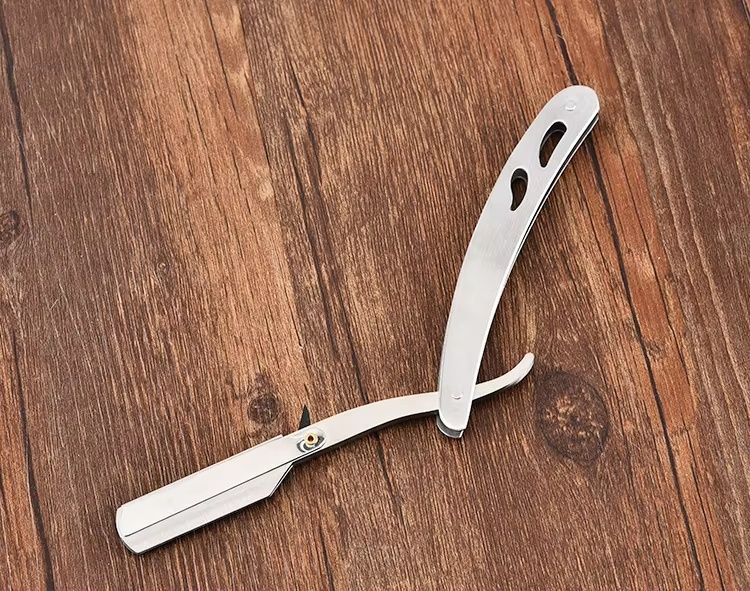 【Clearance Sale】Professional Barber Straight Edge Razor Safety with 10-Pack Double Edge Razor Blades