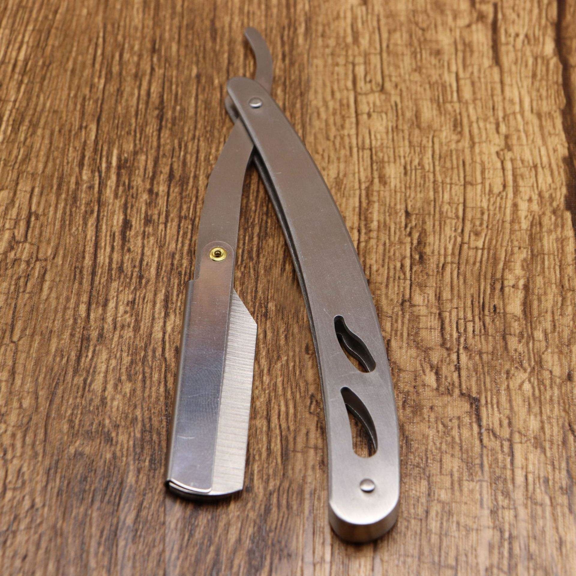 【Clearance Sale】Professional Barber Straight Edge Razor Safety with 10-Pack Double Edge Razor Blades