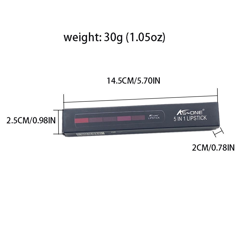 【Clearance Sale】5 in 1 Matte Lipstick,Multicolor Combination Lipsticks Velvety High Pigment Lip Makeup Non-marking Lip Gloss Moisturizing Long Lasting Lips Cosmetics Makeup