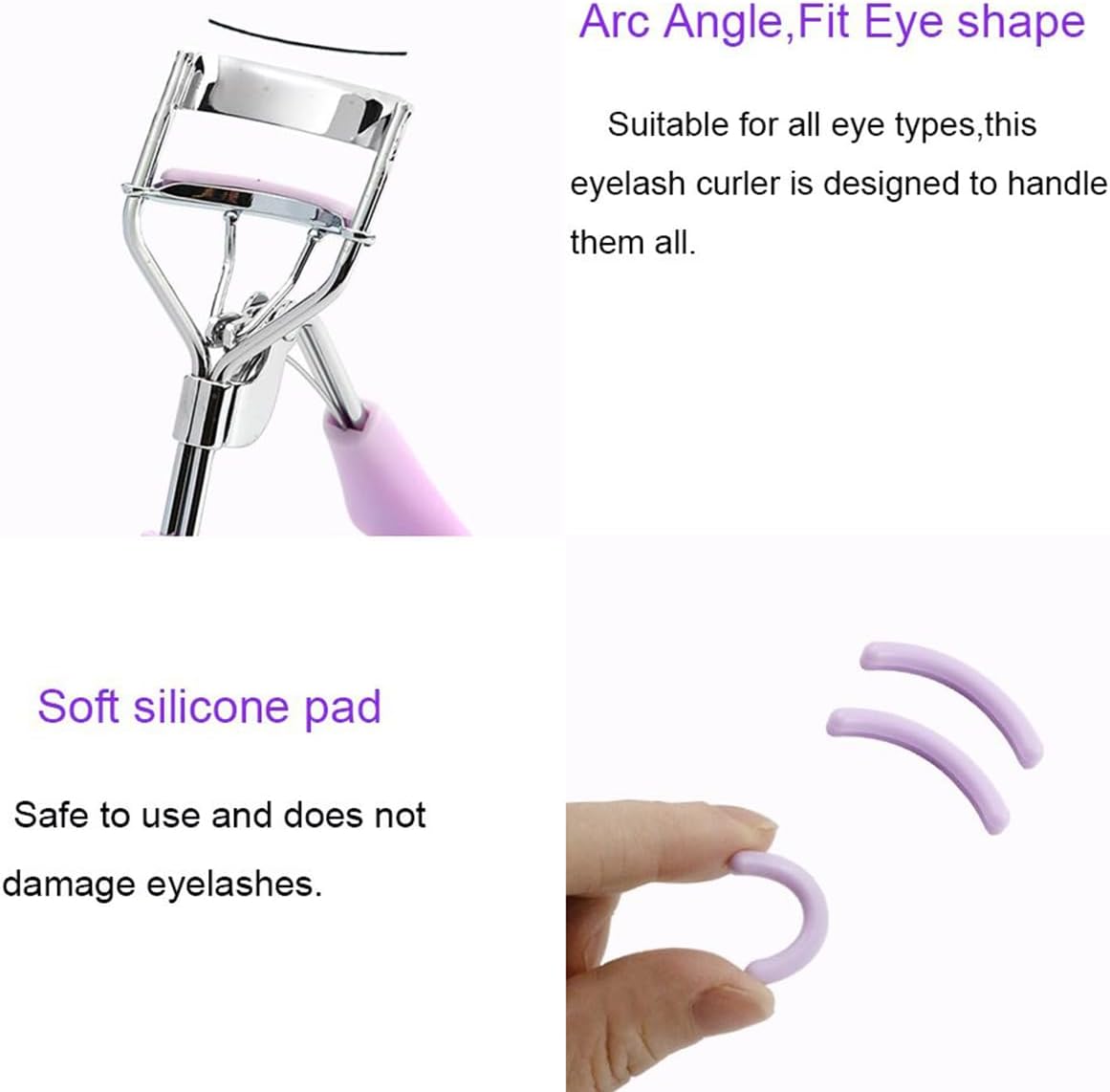 Eyelash Curler - Ergonomic Design for All Eye Shapes, Precision Curl Control, Superior Long- Lasting Curl, Gentle on Lashes, Easy to Use