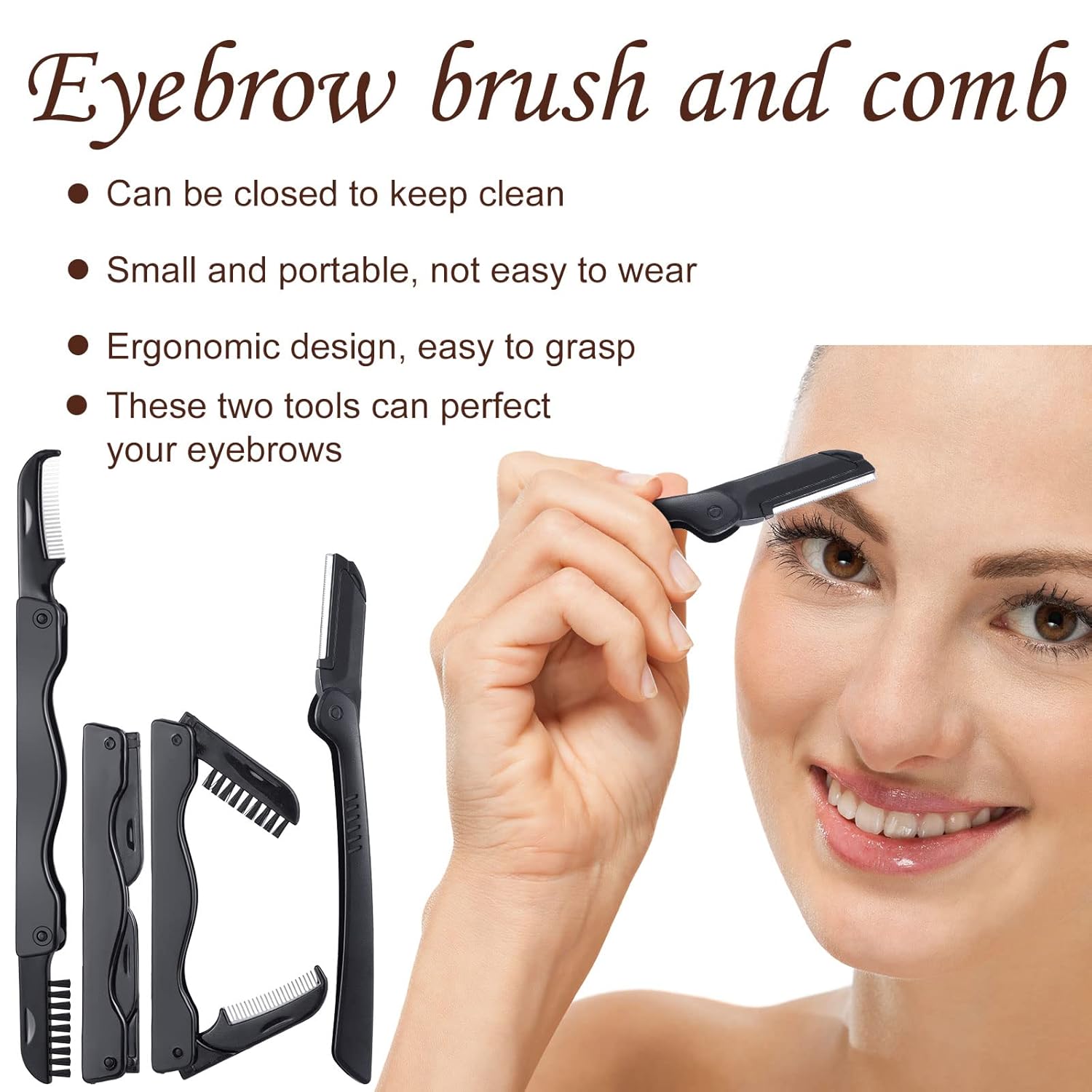 17 Pcs Eyelash Curlers Kit Lash Curler Eyelash Comb Seperator Extension Tweezers Eyebrow Brush Scissors False Eyelashes Applicator Eyebrow Trimmer Silicone Refills Pads for Women