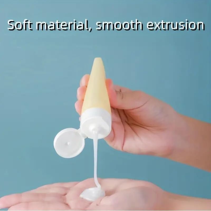 Travel Bottles for Toiletries, 11 PCS Leak Proof Refillable Squeezable Containers Set, Empty Plastic Travel Size Bottles for Shampoo, Conditioner, Cosmetic, Shower Gel