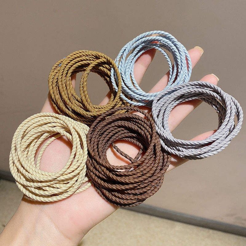 100pcs Hair Bands for Women,Twist Hair Bobbles for Thick Hair,Hair Elastics No Damage,Hairbands Hair Accessories ,Ponytail Holders Women Girls Thick Hair