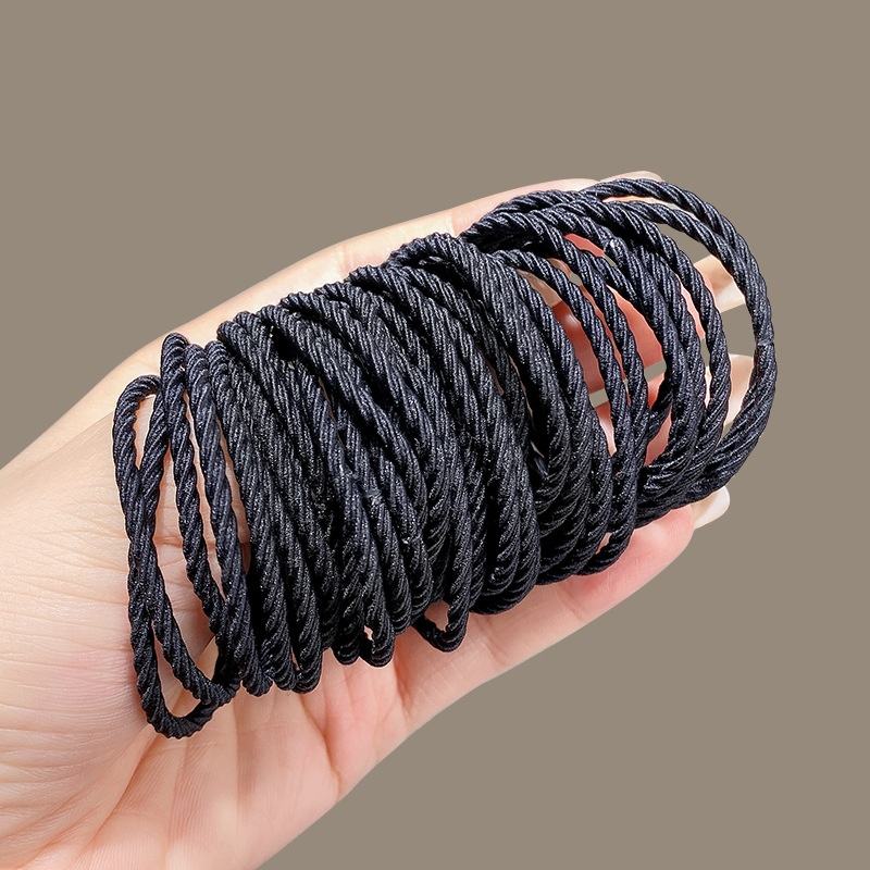 100pcs Hair Bands for Women,Twist Hair Bobbles for Thick Hair,Hair Elastics No Damage,Hairbands Hair Accessories ,Ponytail Holders Women Girls Thick Hair