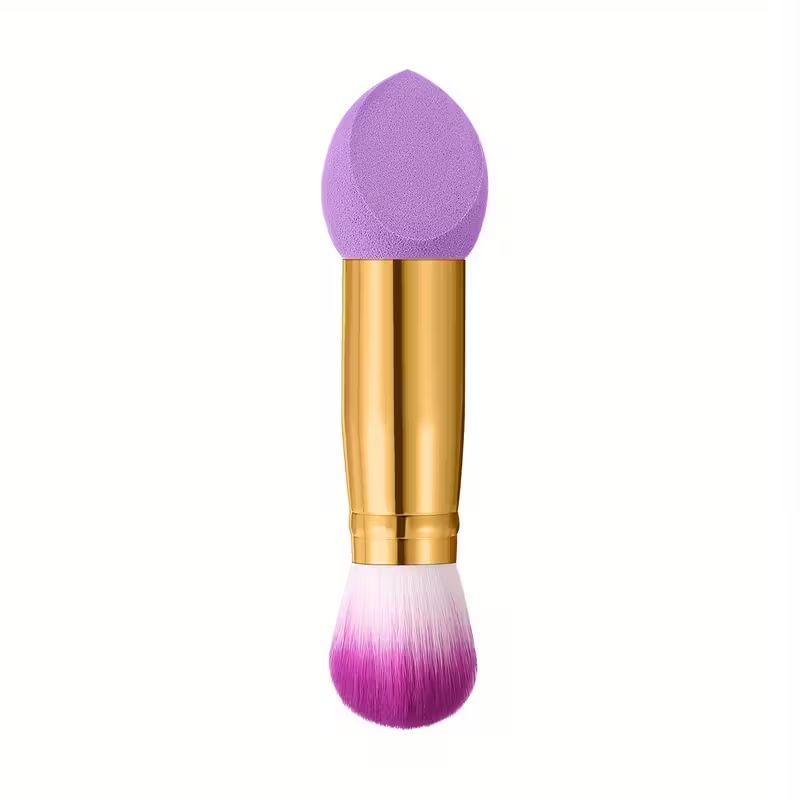【Clearance Sale】3 Pcs Foundation Sponge Powder Puff, Double Ended Makeup Sponge Brush Two in One Multi Function Foundation Sponge Brush,with Handles, Dry-Wet Separation, with 3 Sponge Shapes