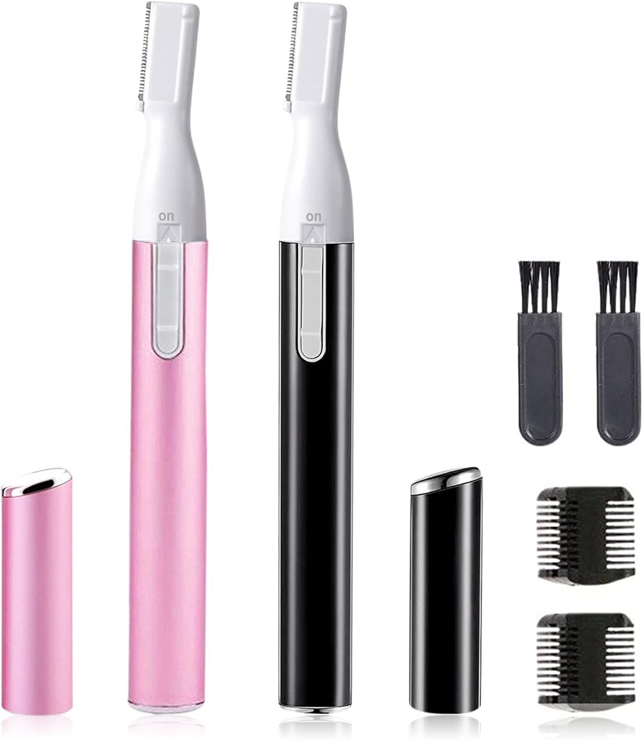 【Clearance Sale】Electric Eyebrow Trimmer for Women, Facial Hair Razor Removal for Men, Mini Epilator for Bikini, Remover for Face, Chin, Peach Puzz, Lips, Body, Arms, Legs, Battery Operated