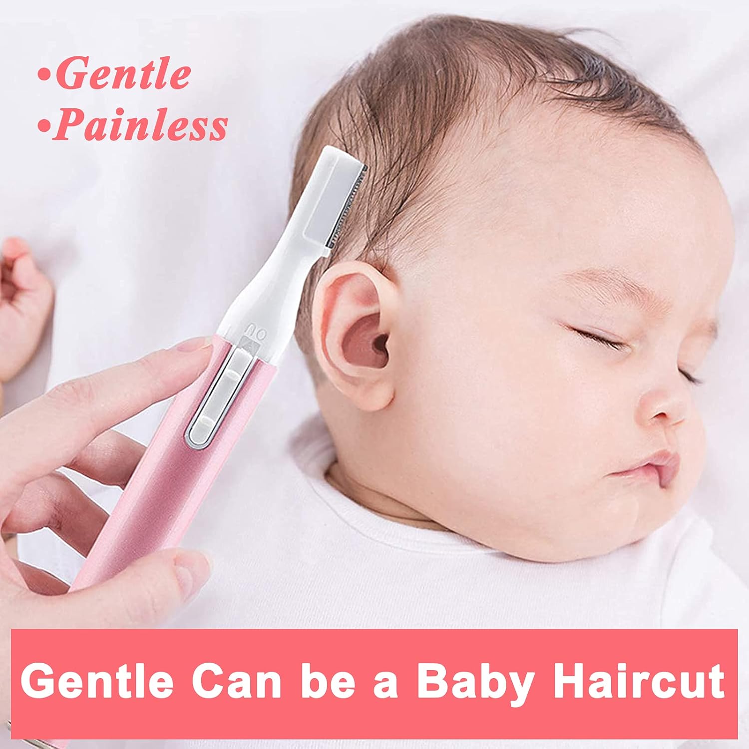 【Clearance Sale】Electric Eyebrow Trimmer for Women, Facial Hair Razor Removal for Men, Mini Epilator for Bikini, Remover for Face, Chin, Peach Puzz, Lips, Body, Arms, Legs, Battery Operated