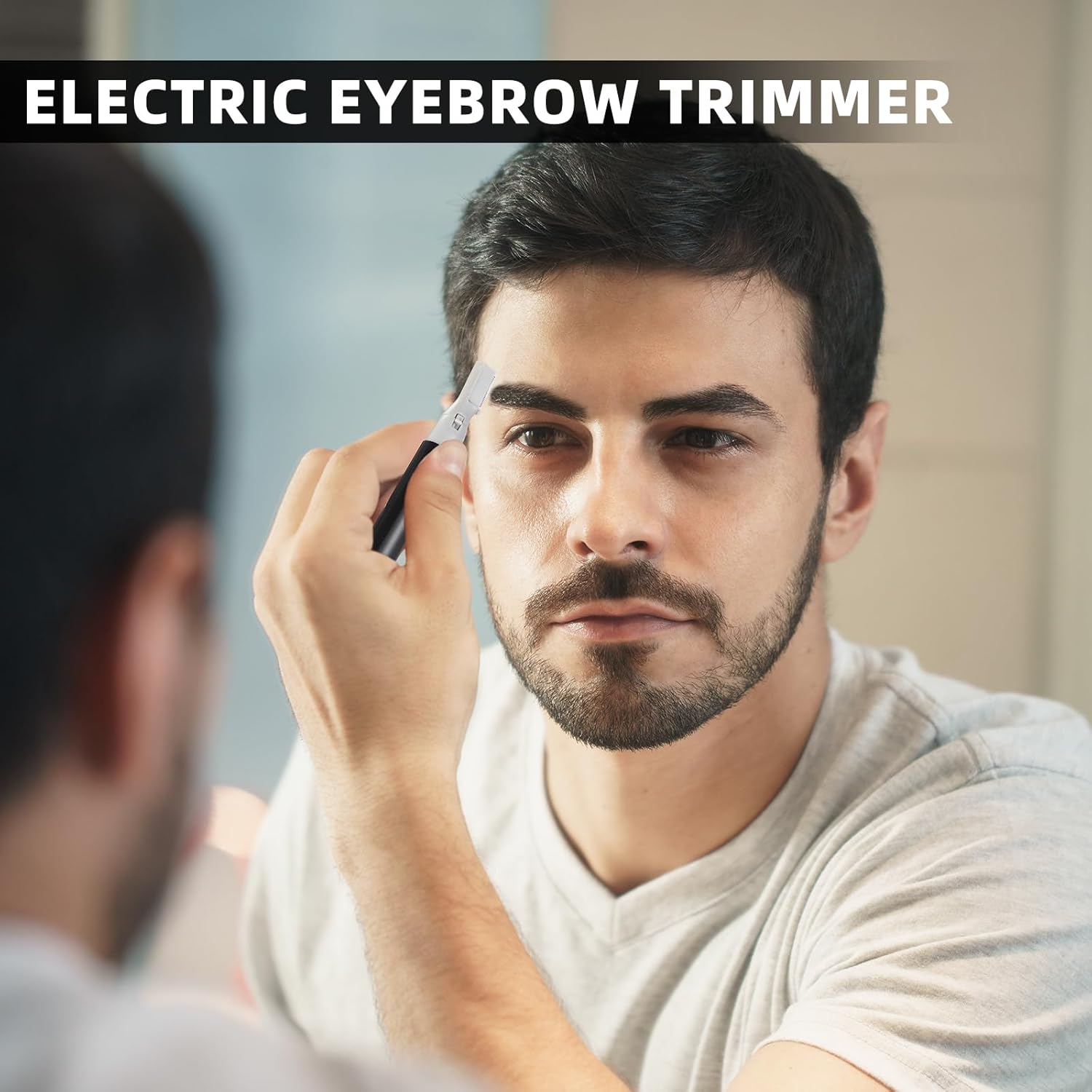 【Clearance Sale】Electric Eyebrow Trimmer for Women, Facial Hair Razor Removal for Men, Mini Epilator for Bikini, Remover for Face, Chin, Peach Puzz, Lips, Body, Arms, Legs, Battery Operated