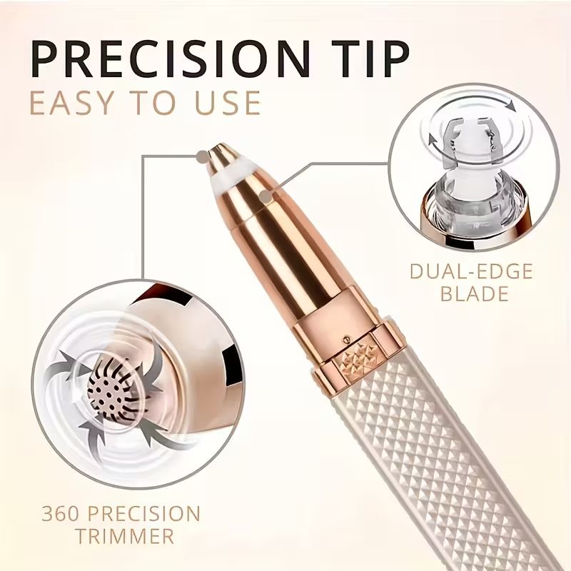 【Clearance Sale】Lipstick Shaped Hair Remover, Facial Hair Removal For Women, 2-in-1 Eyebrow Epilator Trimmer, Electric Hair Removal Device