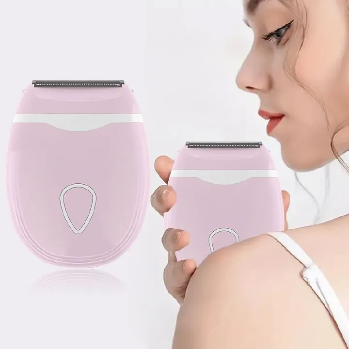 Portable Electric Shaver for Women - No Batteries, Detachable Head, Ideal for Bikini Legs & Underarms, Mechanical Shaving, 36V or Below, Bikini Hair Removal | Modern Aesthetic | Compact Design