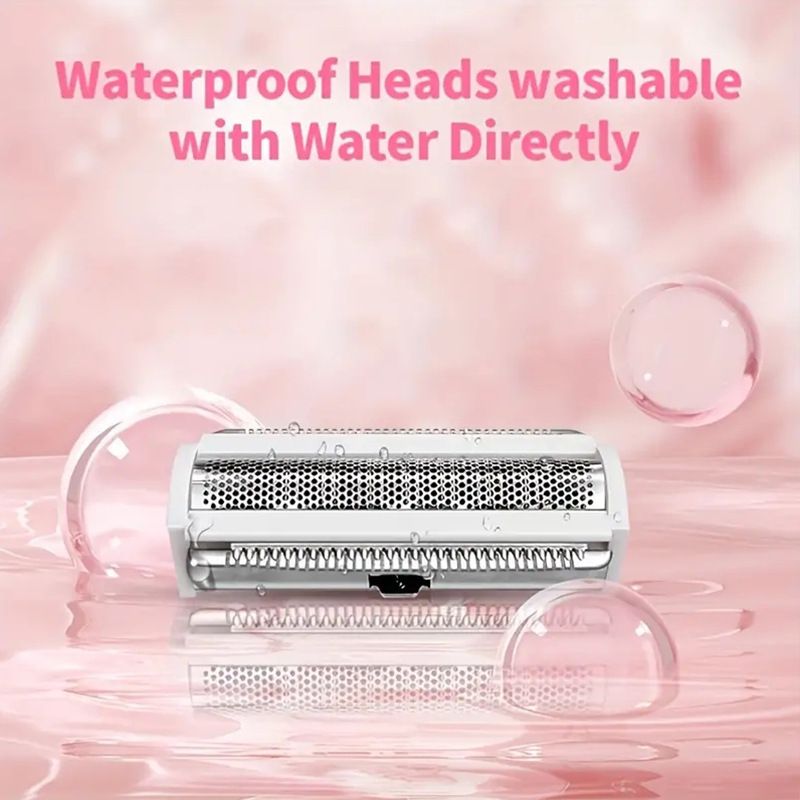 Portable Electric Shaver for Women - No Batteries, Detachable Head, Ideal for Bikini Legs & Underarms, Mechanical Shaving, 36V or Below, Bikini Hair Removal | Modern Aesthetic | Compact Design