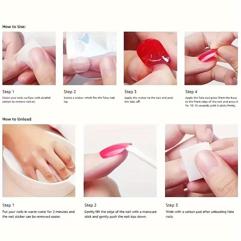 24 Pcs Press on Nails Medium Fake Nails Square Glue on Nails Wine Red False Nails with Design Silver Glitter Lines Reusable Artificial Nails Acrylic Stick on Nails for Women Girls