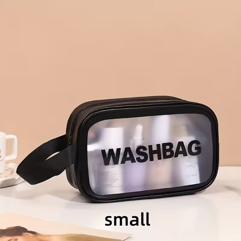 【Clearance Sale】[3pcs Travel Toiletry Bags] 3pcs Portable Translucent Travel Toiletry Bags | Upgrade Pack with Handle, Large Capacity, Frosted Storage for Women, 3 Different Size Make up Bags