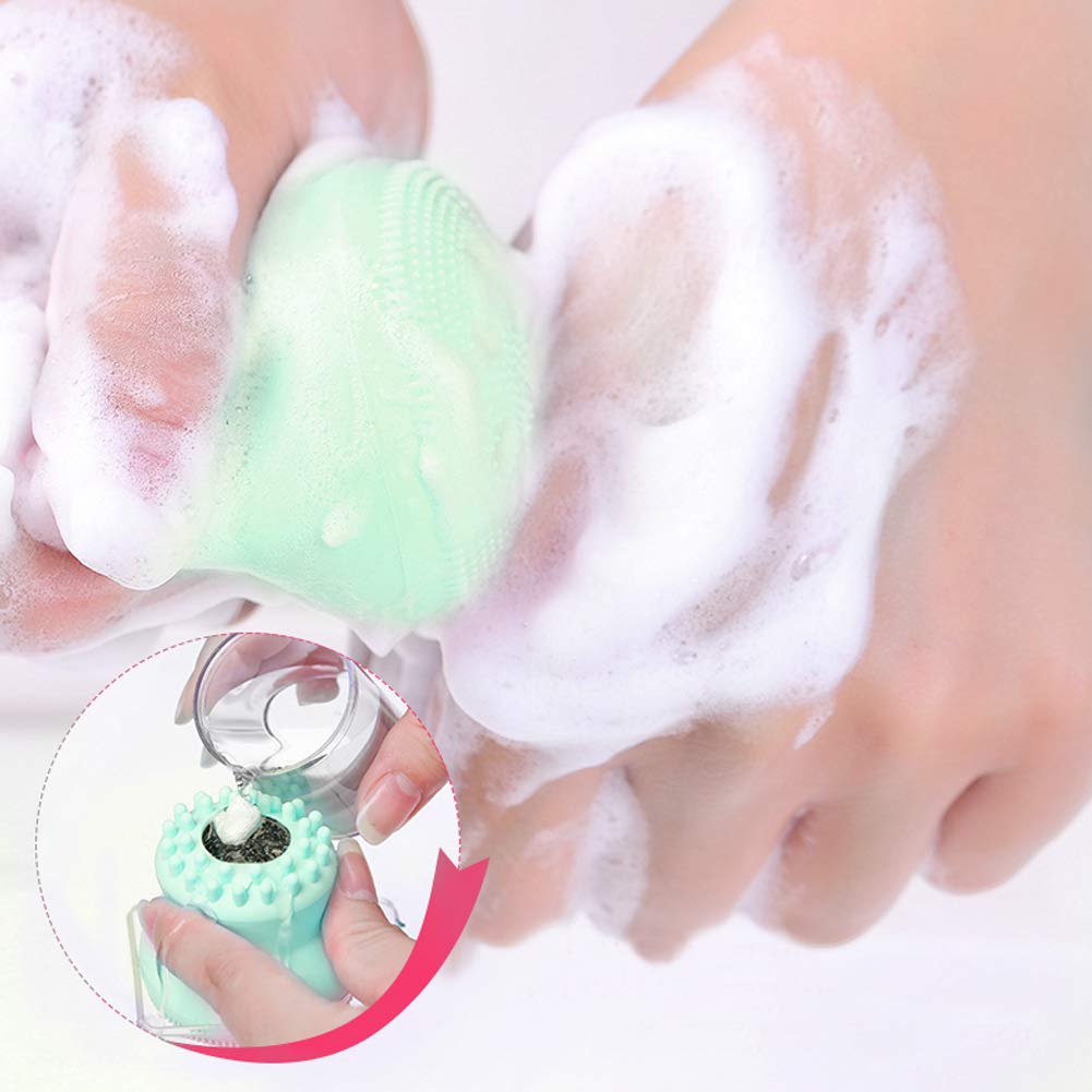【Clearance Sale】Facial Cleansing Brush Silicone Handheld Face Brush and Massager Cute Small Octopus Face Scrubber for Deep Cleaning Gentle Exfoliating Skin Massage