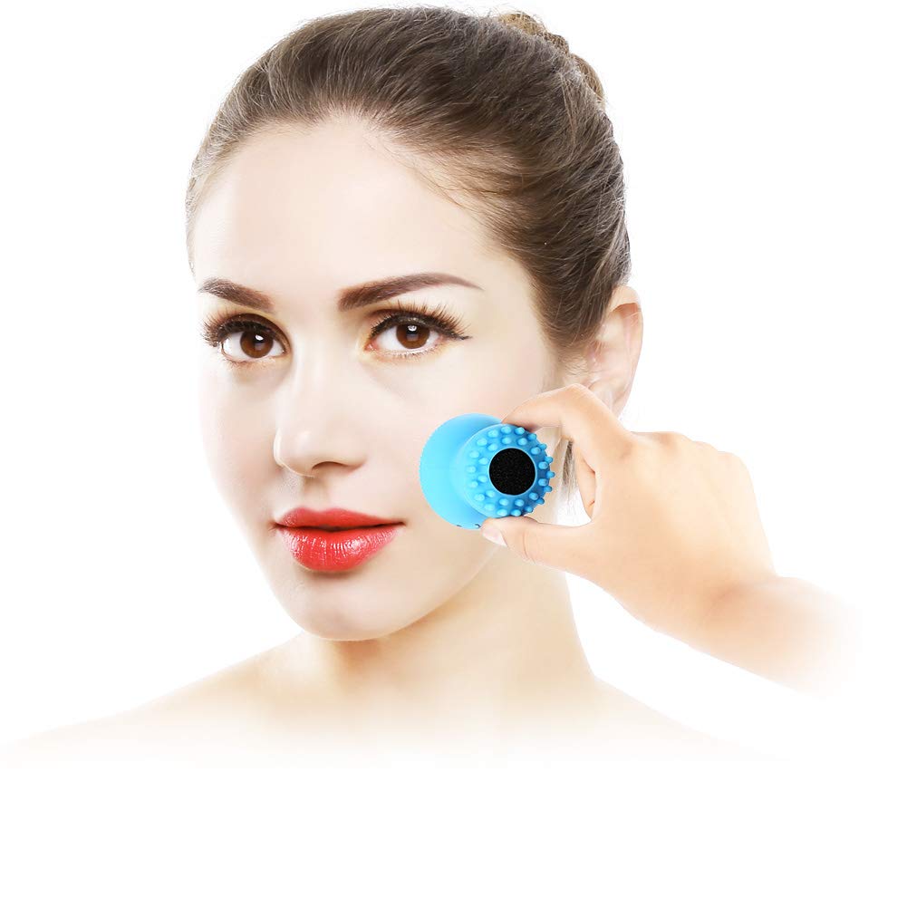 【Clearance Sale】Facial Cleansing Brush Silicone Handheld Face Brush and Massager Cute Small Octopus Face Scrubber for Deep Cleaning Gentle Exfoliating Skin Massage