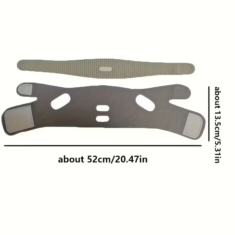 1pc Facial Breathable Mask - Reusable Facial Beauty Tools for Chin Fixing, Adjustable Mask, Reusable Women'S Chin with Breathable Seamless V-shaped Mask