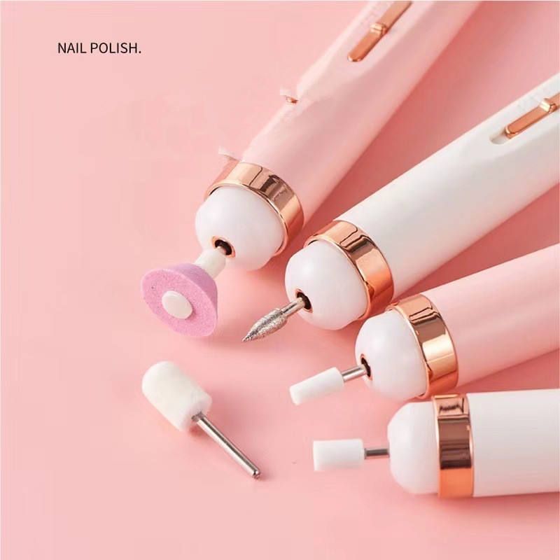 【Clearance Sale】[Portable Wireless Nail Drill] Rechargeable Portable Wireless Electric Nail Drill | Professional Nail Care Tool with Nail Buffing Heads & Sandpaper for Acrylic Gel Nail Polish