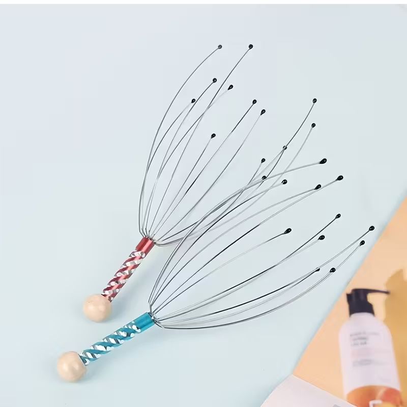 【Clearance Sale】Octopus Head Massager with 8 Claws,Head massager Head scratching claw octopus head massager scalp grabber massage claw small soul extraction extractor