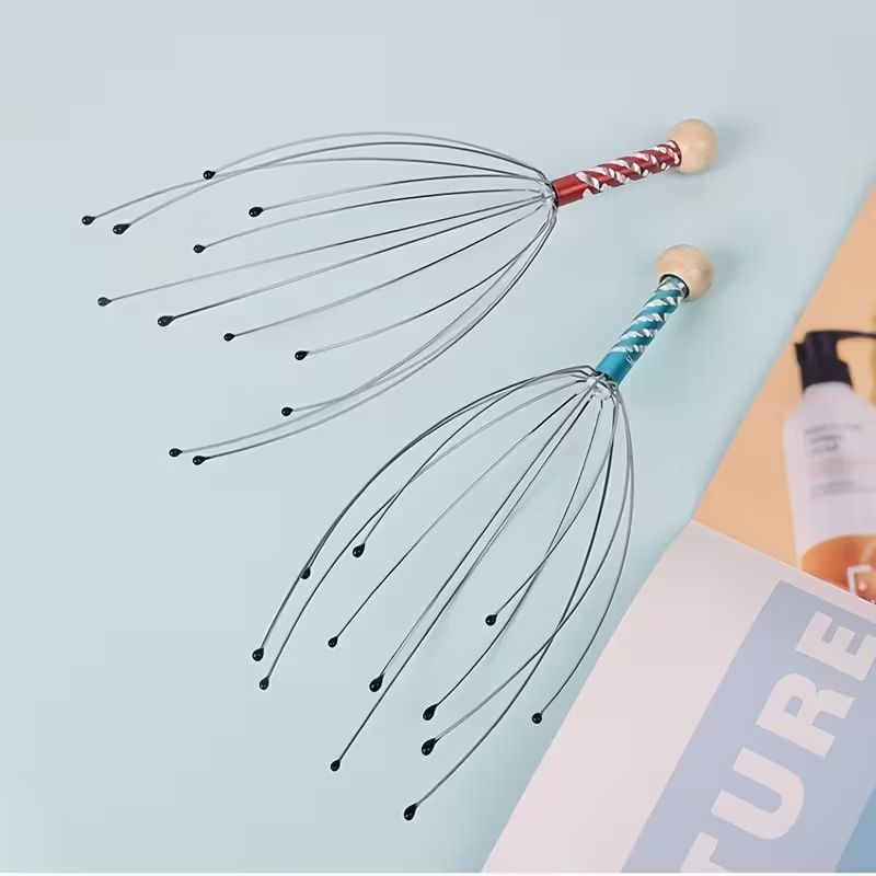 【Clearance Sale】Octopus Head Massager with 8 Claws,Head massager Head scratching claw octopus head massager scalp grabber massage claw small soul extraction extractor