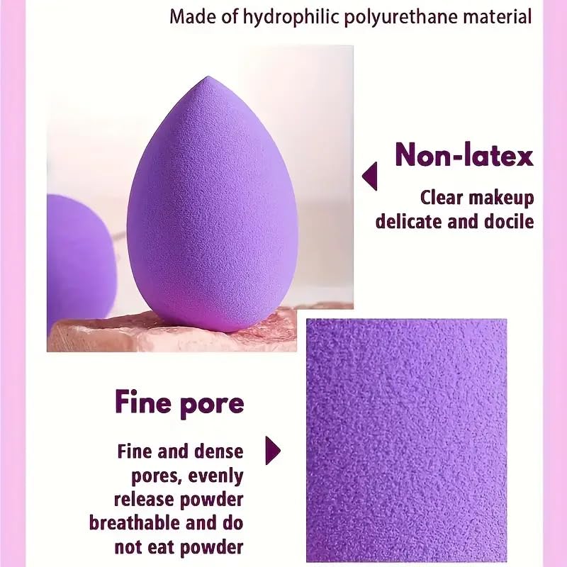 【Clearance Sale】Beauty Blender 12-piece Universal Cosmetic Sponge Set, Professional Makeup Sponge Set, Makeup Sponge & Triangle Puff Set for All Skin Kinds, Beauty Sponge Blender