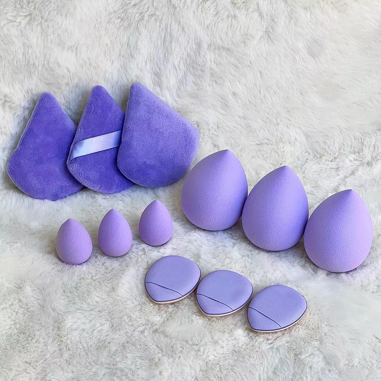 【Clearance Sale】Beauty Blender 12-piece Universal Cosmetic Sponge Set, Professional Makeup Sponge Set, Makeup Sponge & Triangle Puff Set for All Skin Kinds, Beauty Sponge Blender