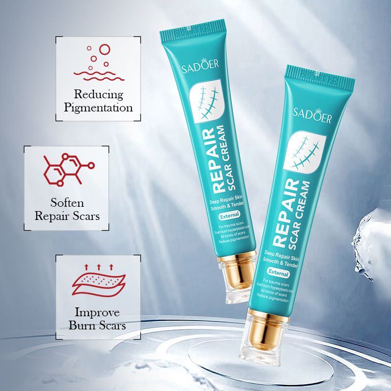 SADOER Scar Cream For Men And Women, Repair Skin Scar Cream,Facial Advance Silicone Removal Scar Gel Away Gel For Surgical Scars