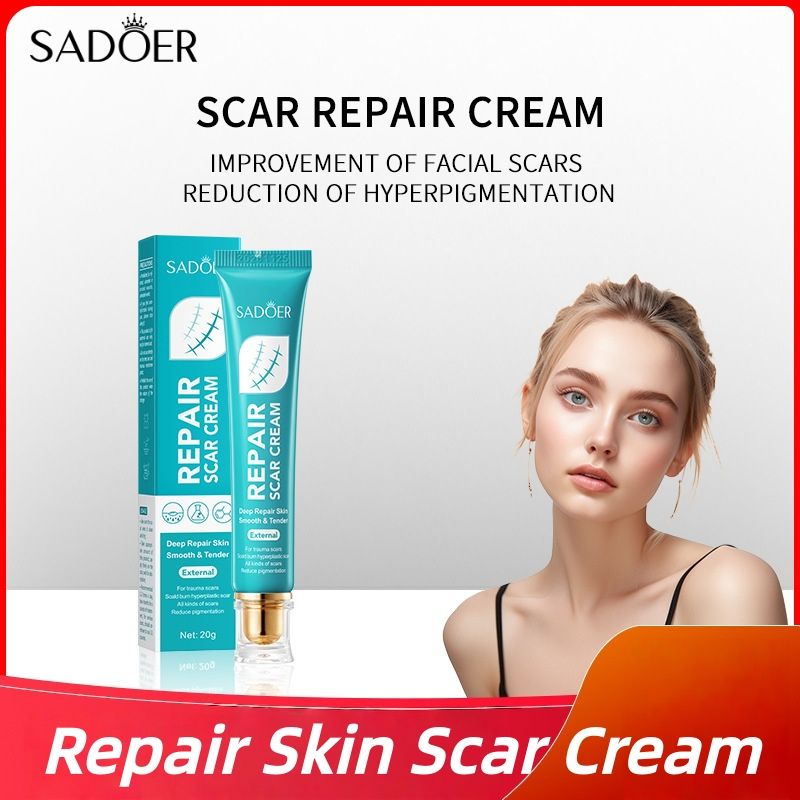 SADOER Scar Cream For Men And Women, Repair Skin Scar Cream,Facial Advance Silicone Removal Scar Gel Away Gel For Surgical Scars