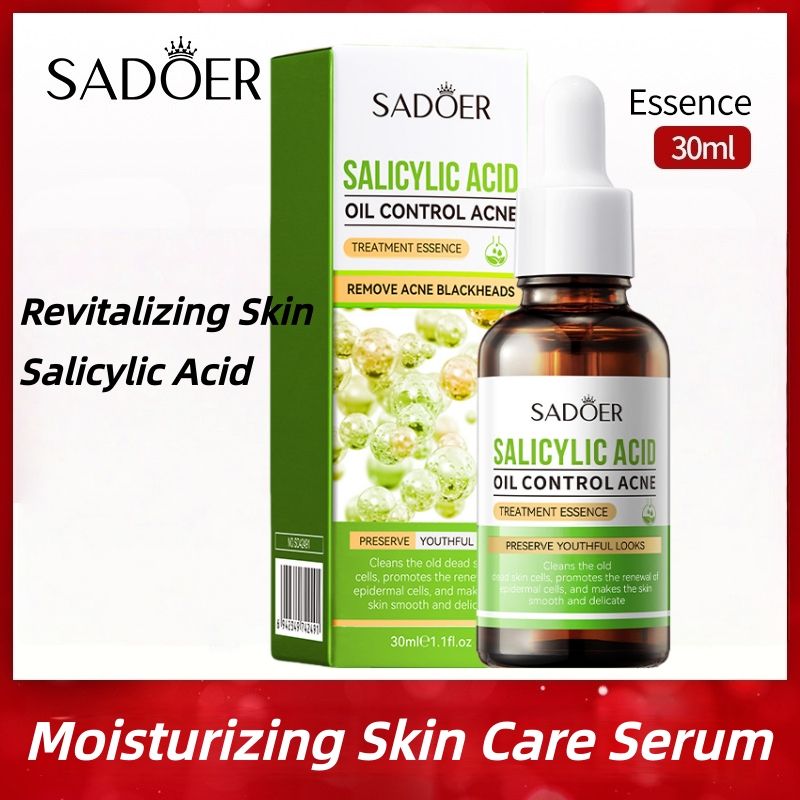 SADOER Salicylic Acid Extract Acne Original Face Serum Niacinamide Whitening Brightening Vitamin C Ordinary Skin Care Serum,30ml