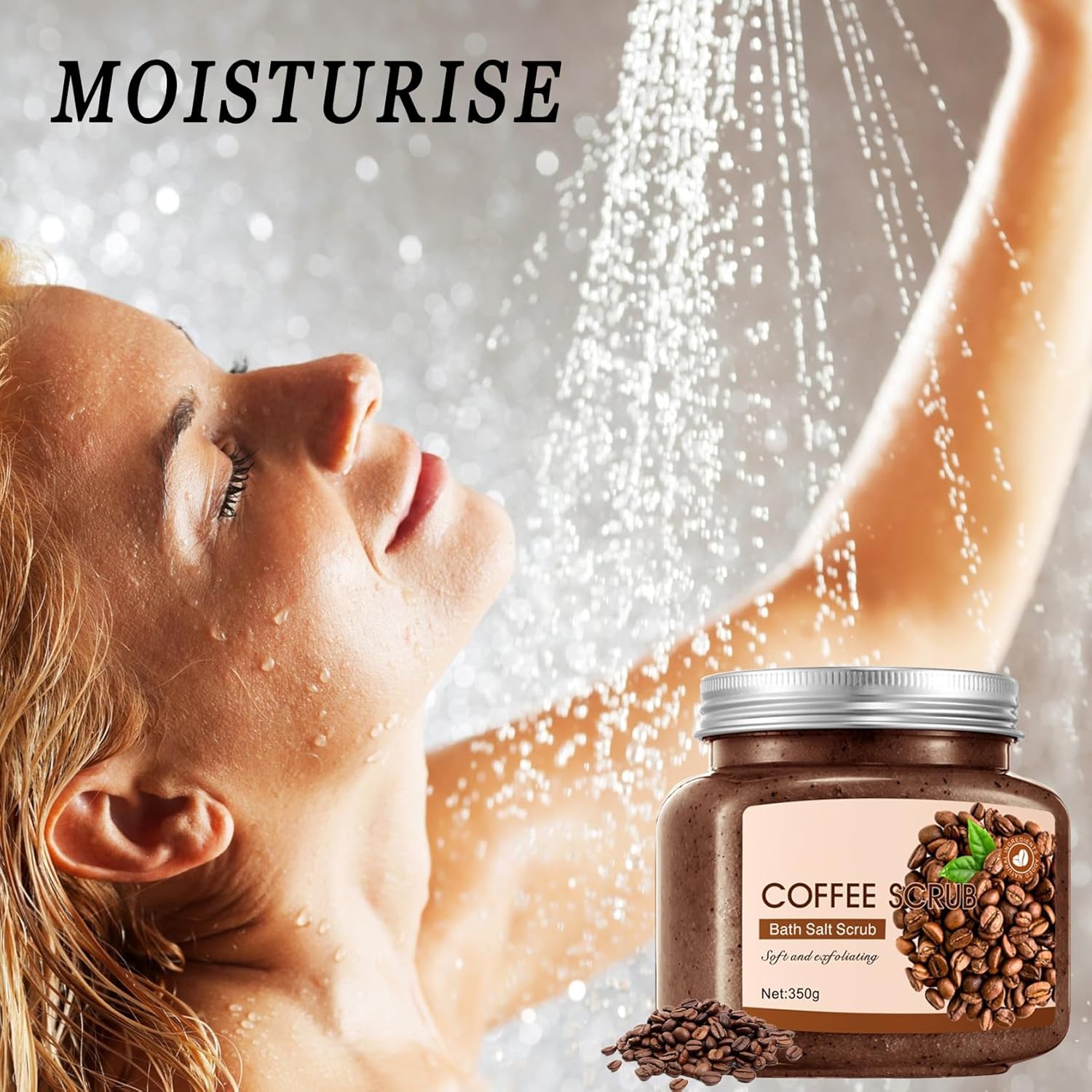 【Clearance Sale】SADOER Premium Body Scrub to Exfoliate & Moisturize Skin,Deep Cleansing Body Exfoliator Scrub for Men & Women,Long Lasting Hydrating Smooth exfoliating Body Salt Scrub