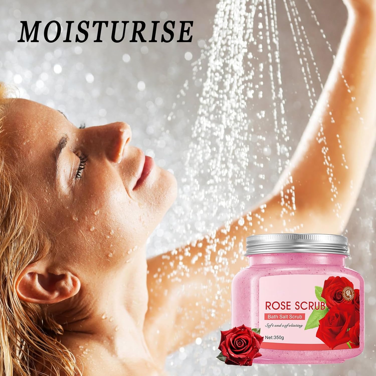 【Clearance Sale】SADOER Premium Body Scrub to Exfoliate & Moisturize Skin,Deep Cleansing Body Exfoliator Scrub for Men & Women,Long Lasting Hydrating Smooth exfoliating Body Salt Scrub