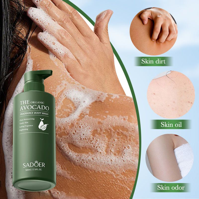 【Clearance Sale】SADOER Avocado Amino Acid Moisturizing Cleansing Foam Deep Cleansing Exfoliating Moisturizing Facial Products Avocado Skin Care Products Deep Cleaning Body Wash Vitamin E