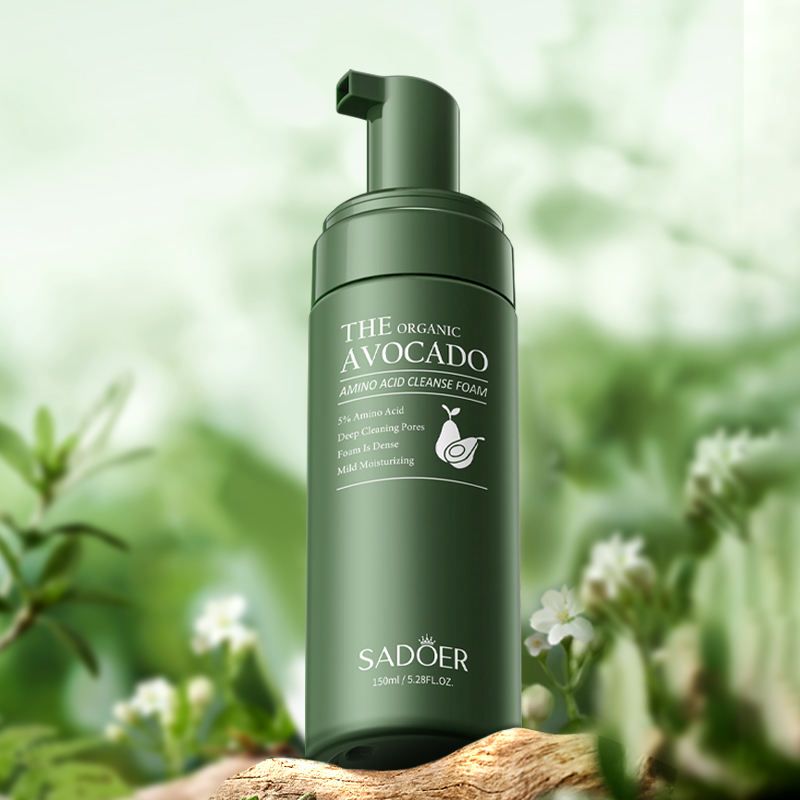 【Clearance Sale】SADOER Avocado Amino Acid Moisturizing Cleansing Foam Deep Cleansing Exfoliating Moisturizing Facial Products Avocado Skin Care Products Deep Cleaning Body Wash Vitamin E